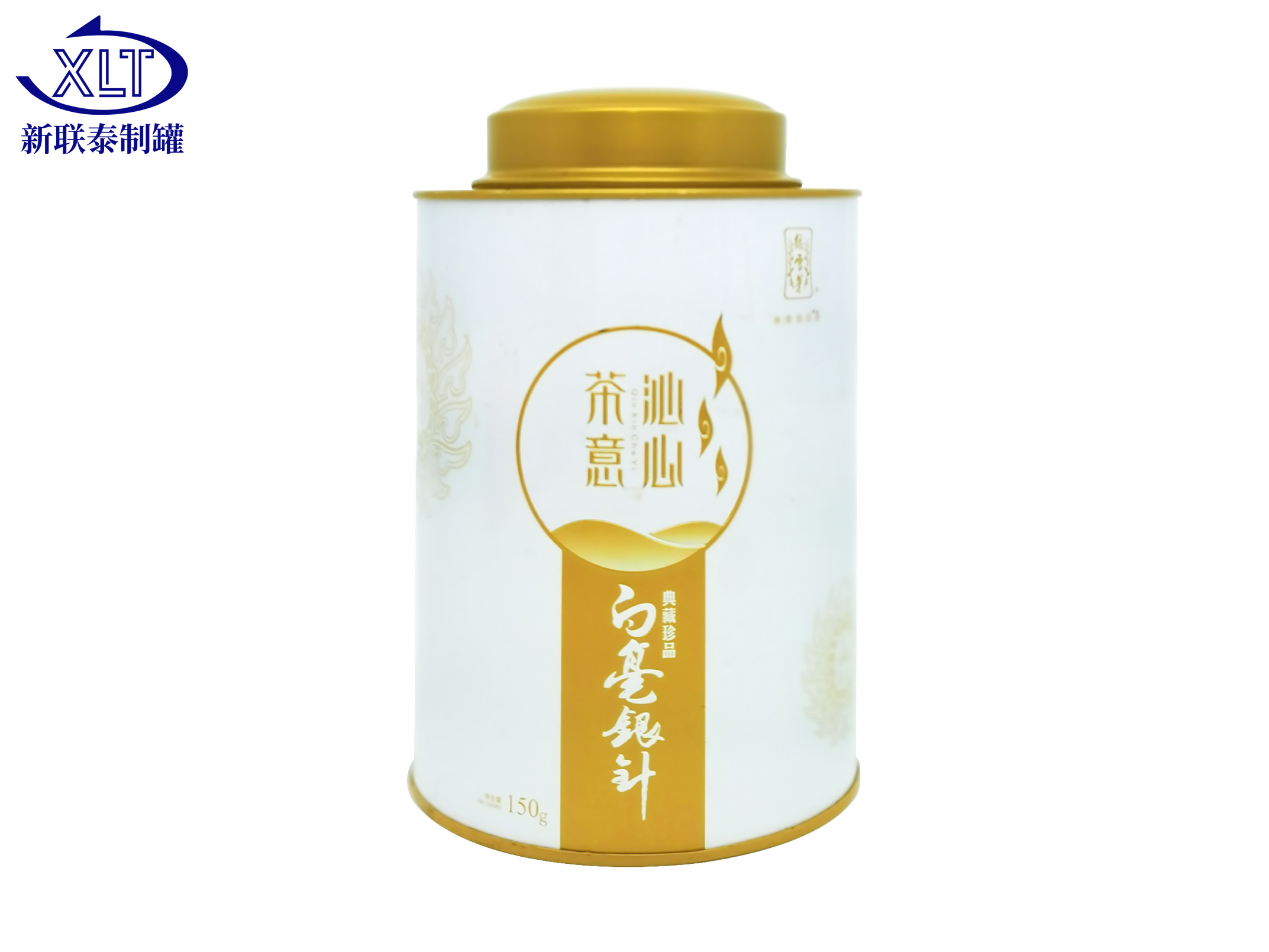 茶叶铁罐包装-圆形马口铁定制